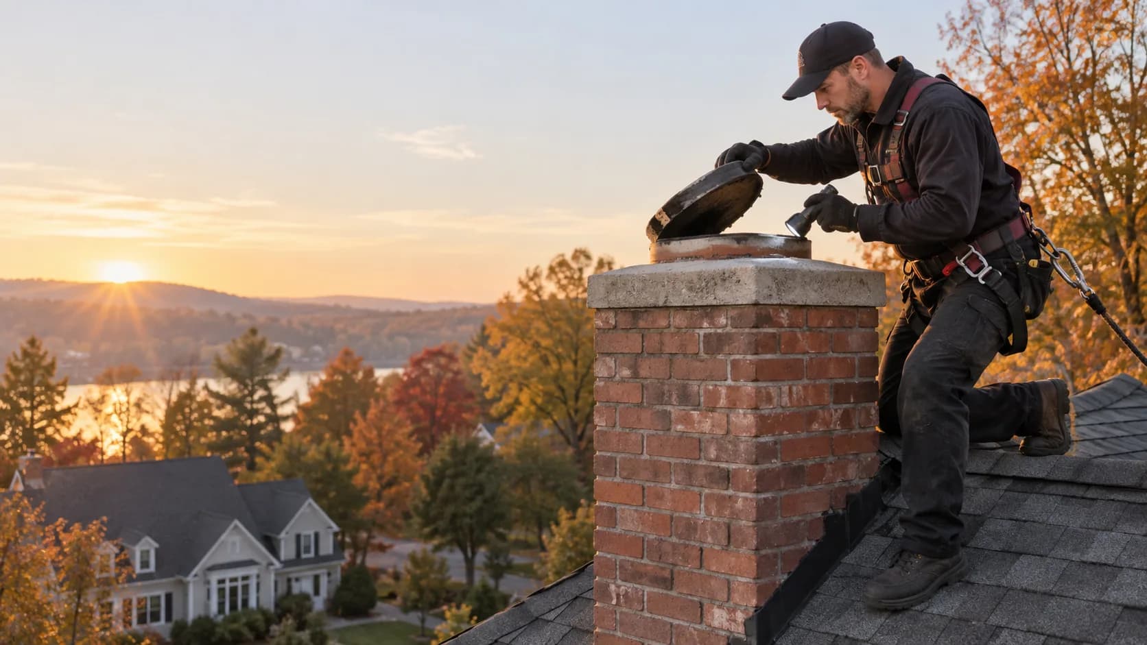 Chimney cap & termination services